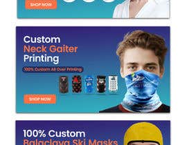 Nro 54 kilpailuun Design 3 Slider Banners For Face Mask Website käyttäjältä dgrmehedihasan
