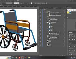 #37 for Adobe Illustrator: Creator icon of a wheelchair in specific style af mondaldhrity