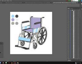 #41 for Adobe Illustrator: Creator icon of a wheelchair in specific style af mdshofiruddin