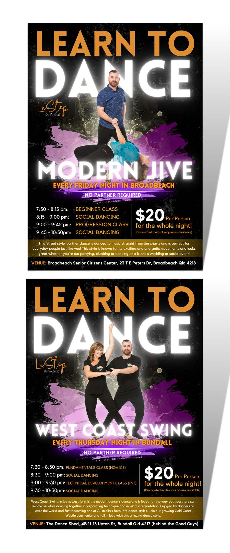 Penyertaan Peraduan #51 untuk                                                 Dance class promotional flyer
                                            