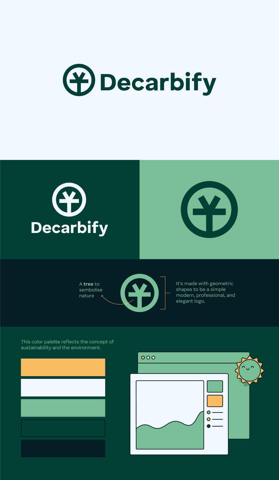 Contest Entry #514 for                                                 Decarbify - Logo and Color palette design
                                            
