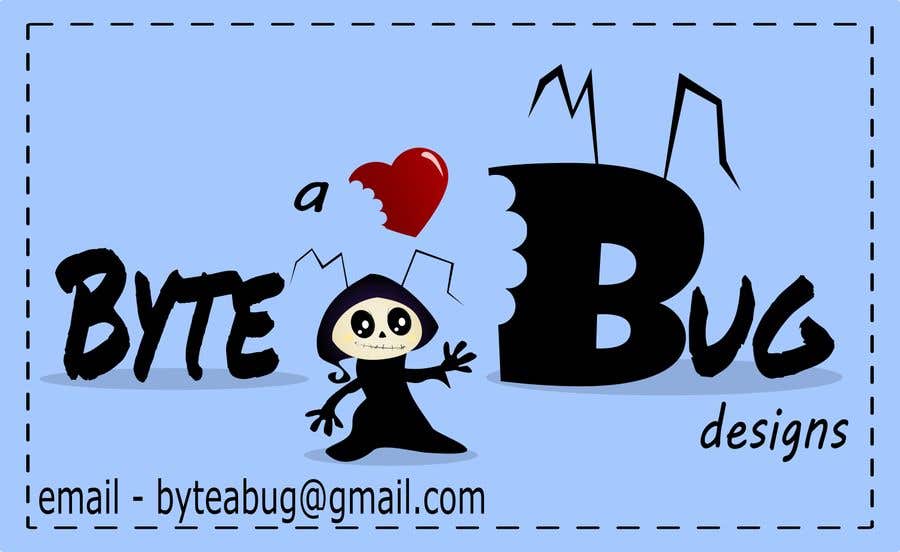 a bite big font design with a girl and a heart