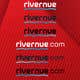 a group of fiveure logo on a red background