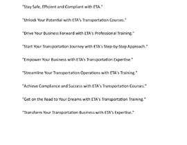 #38 cho Slogan for Transportation OnDemand online courses bởi Eljamaaouy