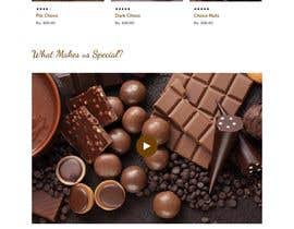 a website with pictures of chocolate desserts and a cup of coffee