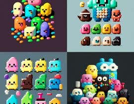 #24 pentru Create pixel Jelly Bean character with idle animation de către TahaMohamed777