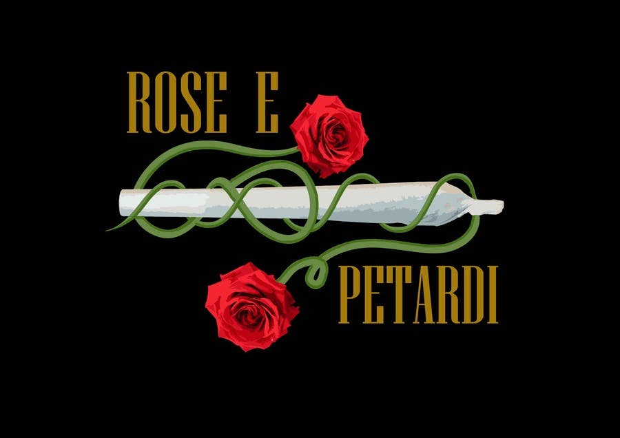 Kilpailutyö #9 kilpailussa                                                 disegnare una T-Shirt for a song: "Rose e petardi"
                                            