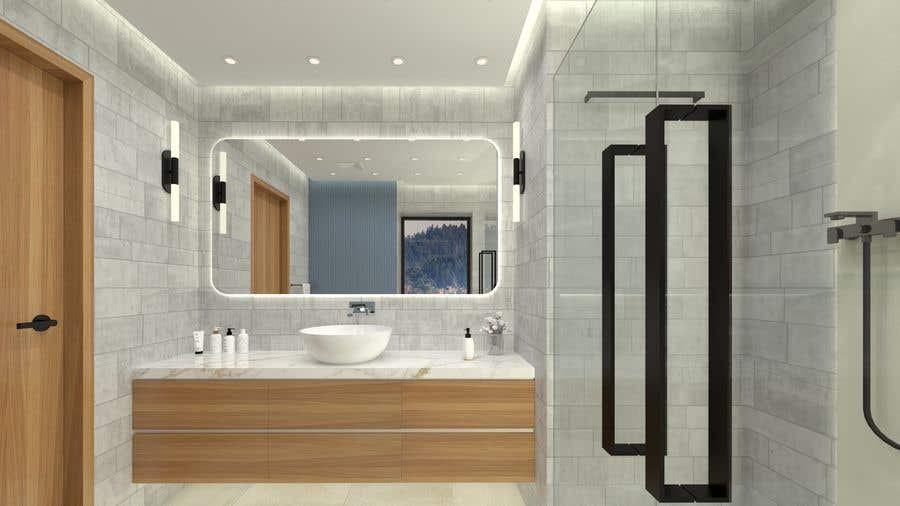 Konkurrenceindlæg #61 for                                                 3D Bathroom Render, interior design
                                            