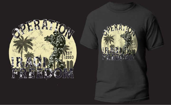 Kilpailutyö #65 kilpailussa                                                 Operation Iraqi Freedom Shirt Design
                                            