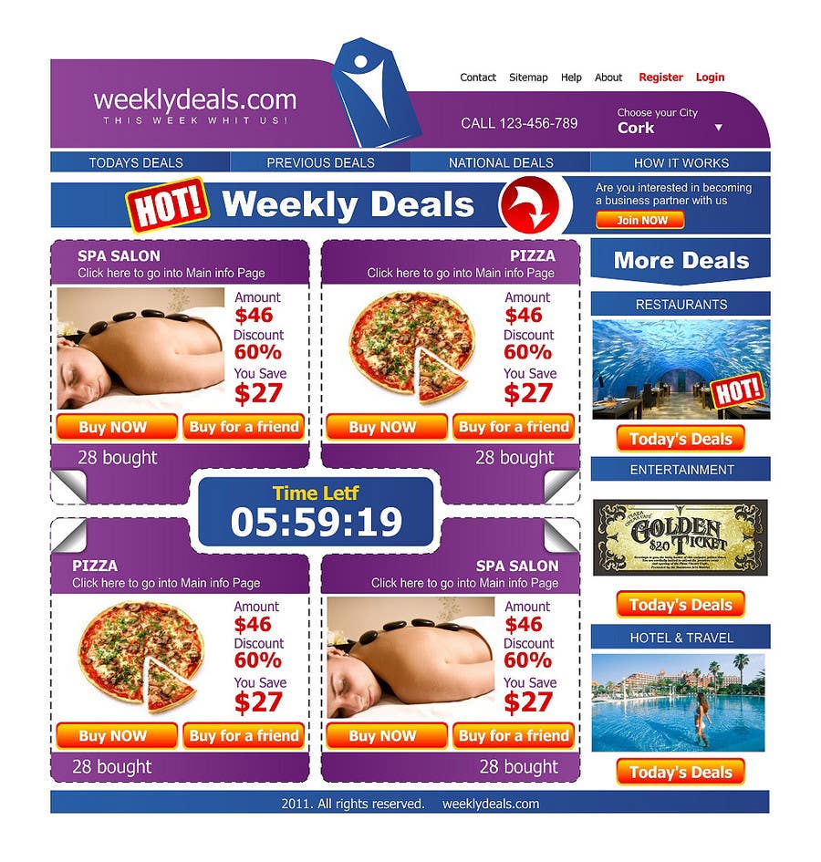 
                                                                                                                        Contest Entry #                                            14
                                         for                                             Website Design for weeklydeals
                                        