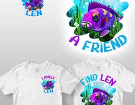 #58 для Cartoon Design for T-shirt - Lonely Len   (FISH) от Israt94