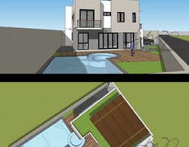 #67 cho make a modern architectural design/plan for a 3 bedroom 2 story house with a pool sitting on a 300 square meter lot. bởi aliwafaafif