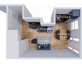 #73 for Design kitchen/living space af antadewaid