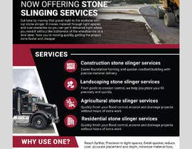 Nro 75 kilpailuun Stone Slinger Services Flyer/Brochure/emailbrochure käyttäjältä miloroy13