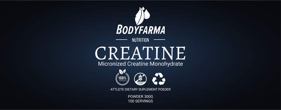 Contest Entry #42 for                                                 Design a Label for a new product with the same language of visual identity for Creatine Dietary supplement
                                            
