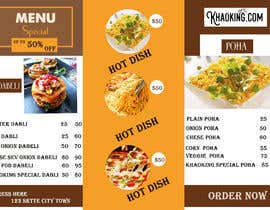 Shamima566 tarafından menu design for restaurant khaoking için no 82