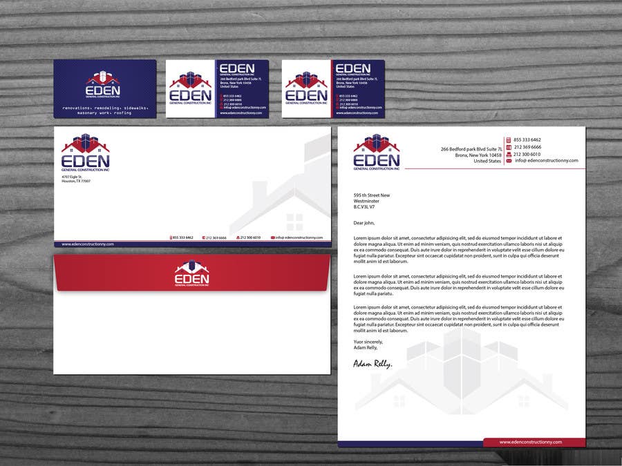 Proposition n°18 du concours                                                 Visiting Card / Envelope design / Letterhead for EDEN
                                            