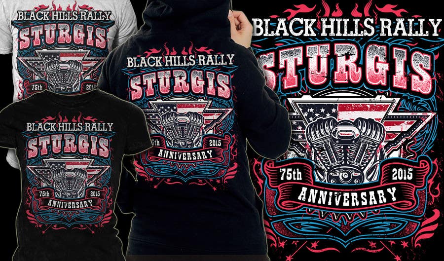 Proposta in Concorso #54 per                                                 Design a (((LADIES))) T-Shirt for STURGIS 2015 75th Anniversary
                                            