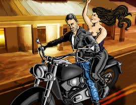 #73 untuk Motorcycle Club Character Art oleh danielfp82