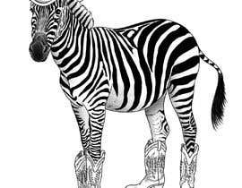 #31 для Tattoo Design for Zebra in Cowboy Boots &amp; Cowboy Hat от gamarraj97