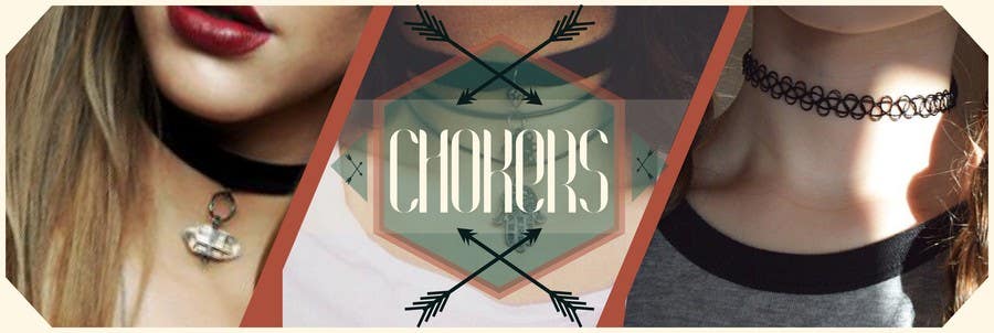 Penyertaan Peraduan #76 untuk                                                 Design a Banner for our Featured Trend- Chokers
                                            