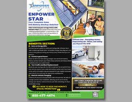 #121 untuk Residential Solar and Battery system flyer oleh kalamdesigner92