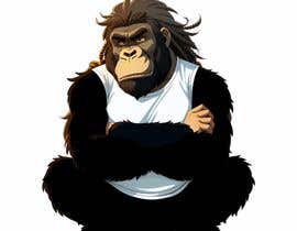 #96 for Grumpy cartoon female gorilla crossing arms by aiconductor