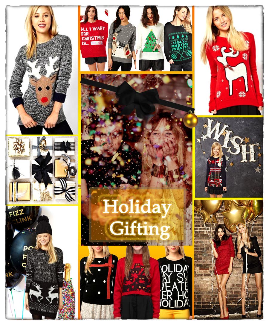 Kilpailutyö #30 kilpailussa                                                 Trend Board/ Collage- Holiday Gifting
                                            