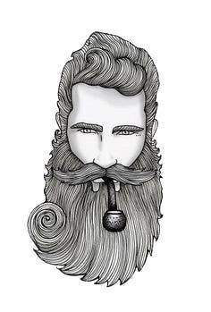 Penyertaan Peraduan #55 untuk                                                 Illustrate a tough manly masculine bearded rough FACE
                                            