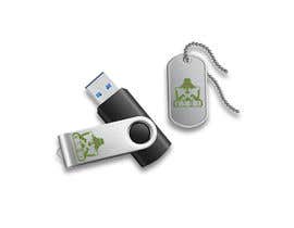 #39 untuk LOGO-FOR USB FLASH DRIVE/DOG TAG- to include &quot;W 5 D X&quot; a PEPE frog, Volcano, and Crossed Swords oleh nabilfahd