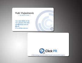 #116 für Business Card Design for Click PR von Jhoeldorz