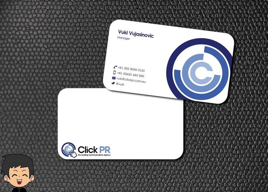 Wasilisho la Shindano #194 la                                                 Business Card Design for Click PR
                                            