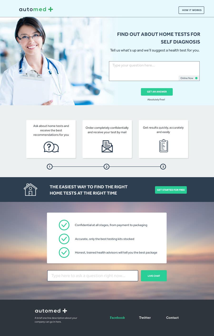 Contest Entry #12 for                                                 Design a Website Mockup for my health website - Auto-med
                                            