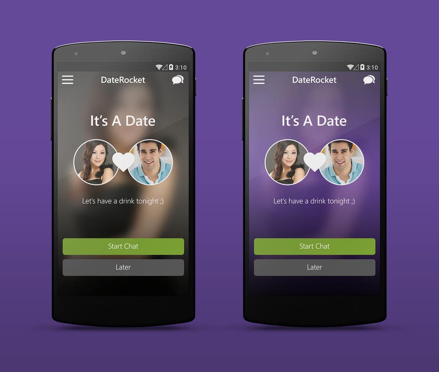 Bài tham dự cuộc thi #18 cho                                                 Design an App Mockup for Dating Application
                                            