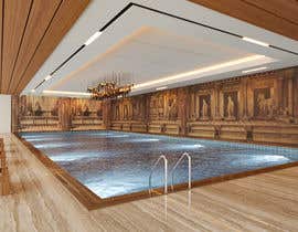 Nro 34 kilpailuun Design for Indoor pool: Change floors, pool and ceiling to contemporary design. käyttäjältä adeelmeledath