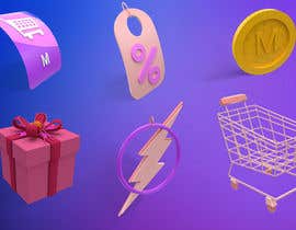#6 for Design 3D Ecommerce Icons (similar to Lazada icons) by eljogiw