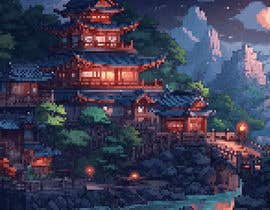 #32 for Pixel art concept pieces for an Eastern-themed metroidvania by nokibofficial