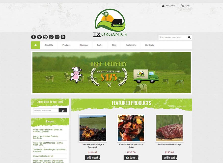 Contest Entry #10 for                                                 Design a Banner for my grassfed beef website
                                            