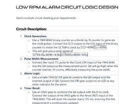 Muzafarbaloch tarafından A Low RPM Alarm Using 74HC or 4000 Series Logic. No MCU allowed. için no 8