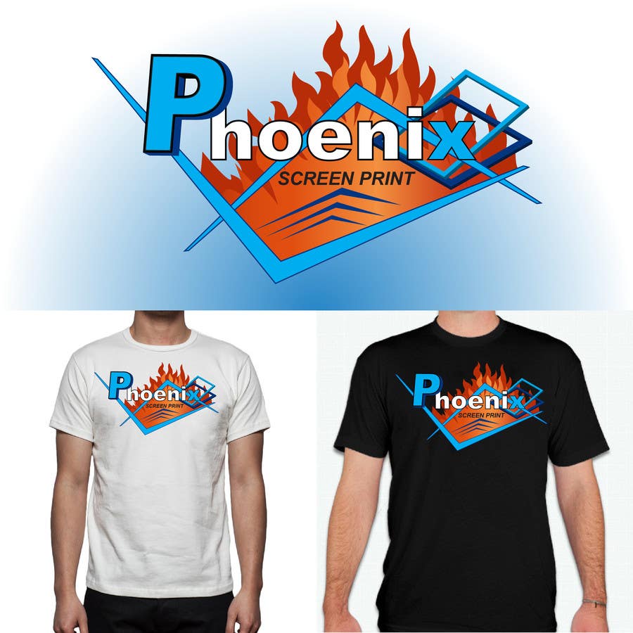 Penyertaan Peraduan #31 untuk                                                 Design a Logo for Phoenix Screen Printing
                                            