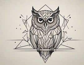 Nro 408 kilpailuun Geometric and watercolour wrist owl tattoo design käyttäjältä eduralive