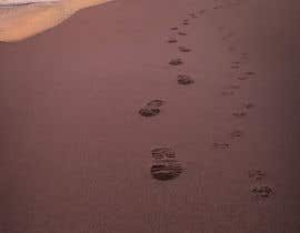 #81 cho image of beach at sunset with footprints next to pawprints in sand bởi mamunmithu167
