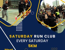 Nro 189 kilpailuun Poster for a run club käyttäjältä abdurroman12345
