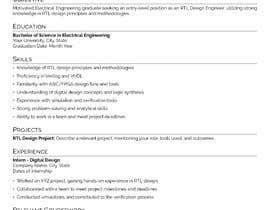 nº 9 pour Need help in creating resume for RTL design engineer par Aarthir10 