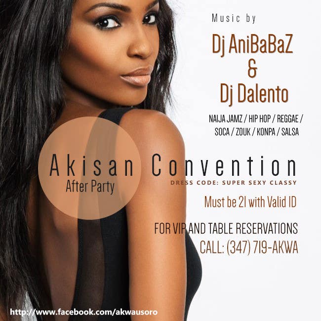 Contest Entry #61 for                                                 Design a Flyer for AKISAN Convention after-party
                                            