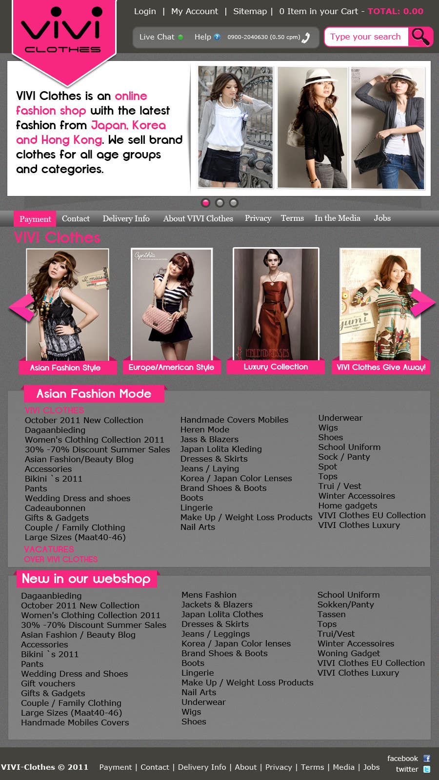 Konkurransebidrag #20 i                                                 Website Design for VIVI Clothes
                                            