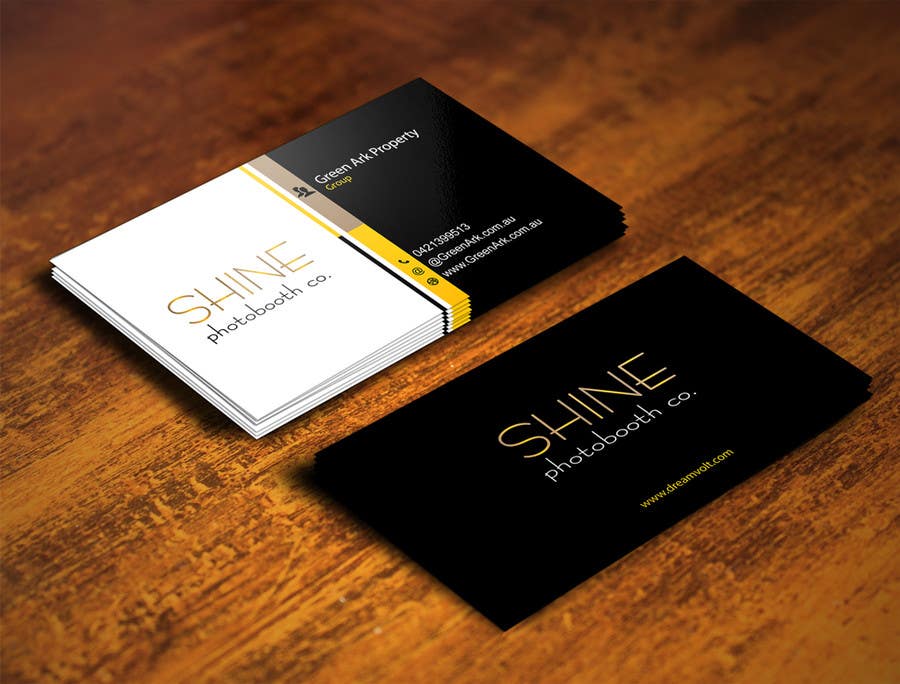 Kilpailutyö #101 kilpailussa                                                 Design a Business Cards for SHINE Photobooth Co.
                                            