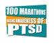 Ảnh thumbnail bài tham dự cuộc thi #19 cho                                                     Design a Logo for 100 Marathons for Post Traumatic Stress Disorder
                                                