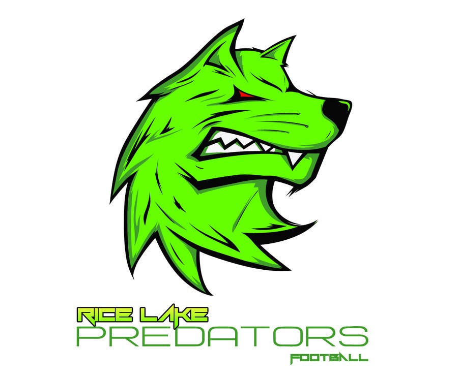 Kilpailutyö #57 kilpailussa                                                 Logo Design: Rice Lake Predators Football
                                            