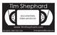 Miniatyrbilde av konkurransebidrag #37 i                                                     Business Card Design for Tim Shephard
                                                